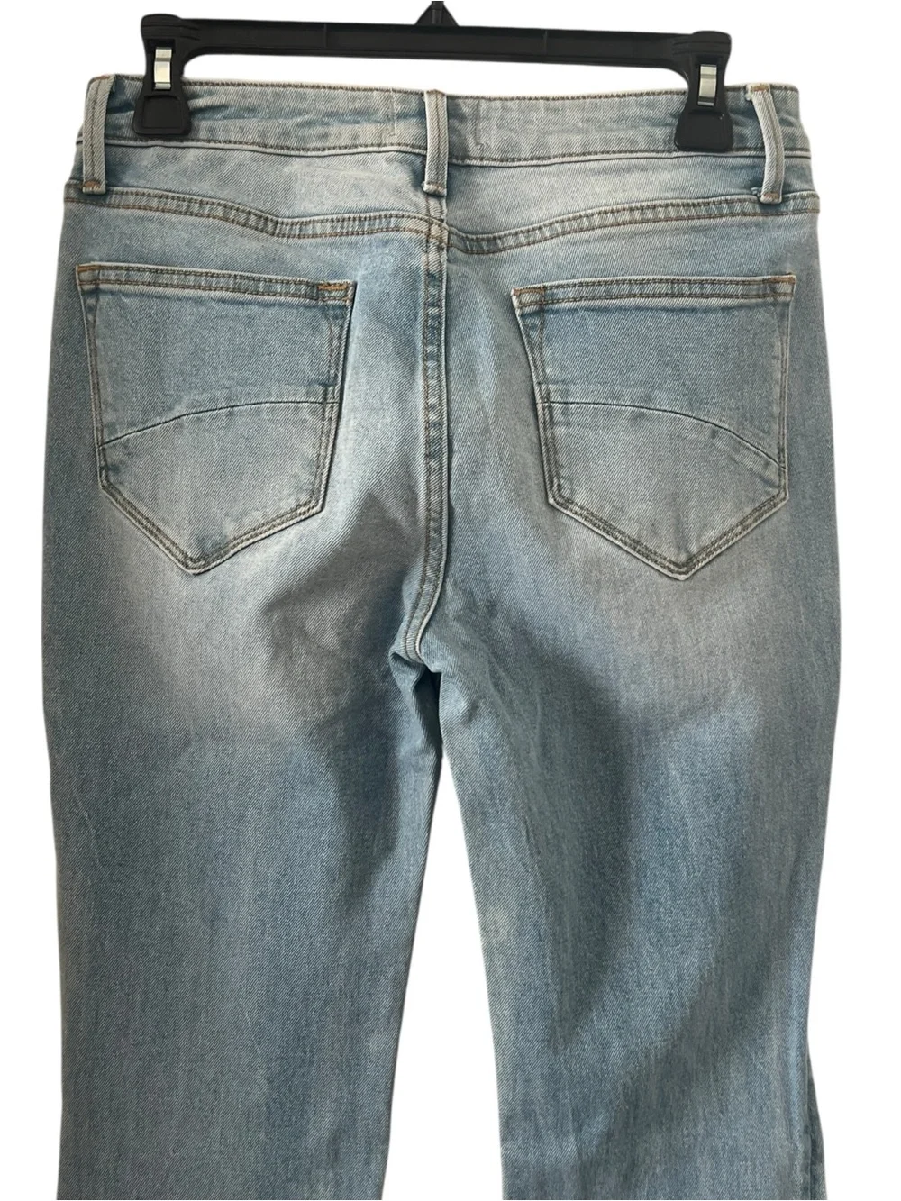 Driftwood Farrah Embroidered Flare Light Wash Jeans Size 26 - Picture 5 of 15